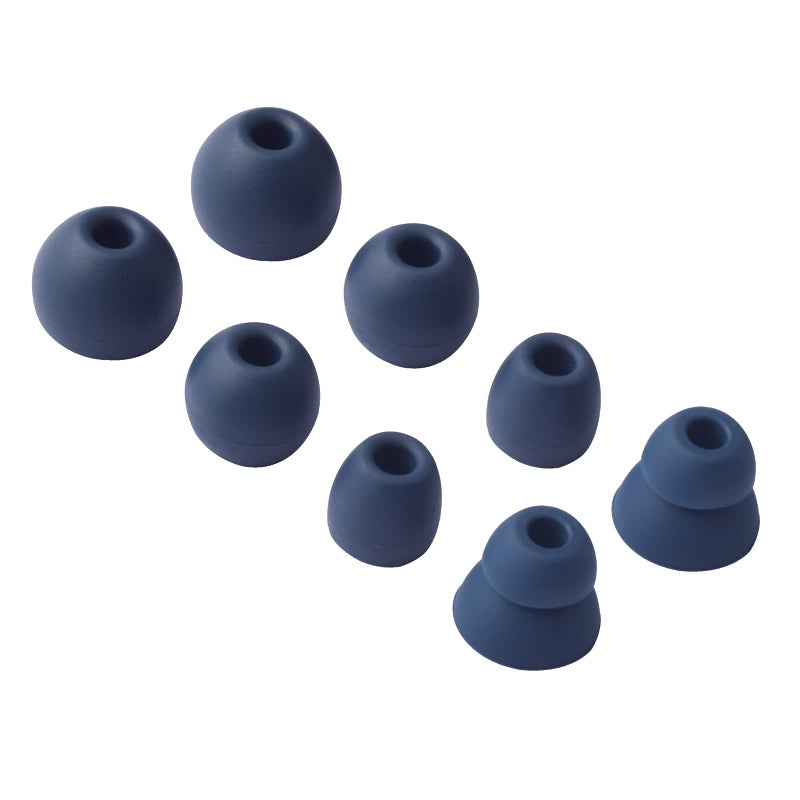 Saipomor PB PRO Replacement Ear Tips for Beats Powerbeats Pro & Powerbeats 4 (PB4) â€“ 4 Pairs in S/M/L & Double Flange â€“ Compatible Silicone Earbuds (Blue) - Image 5